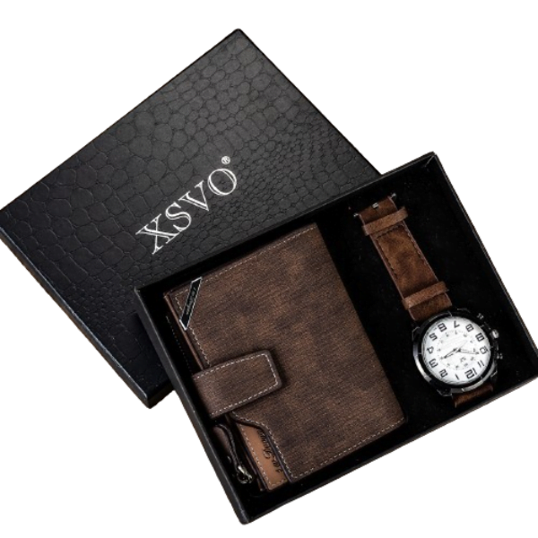 Men's Gift Set Wallet With Watch Gift Ideal Set Cool Creative Combination Gift Set For Men