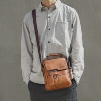 Men's PU Leather Crossbody Messenger Bag Men's PU Leather Crossbody Messenger Bag