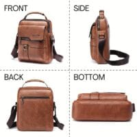 Men's PU Leather Crossbody Messenger Bag Men's PU Leather Crossbody Messenger Bag