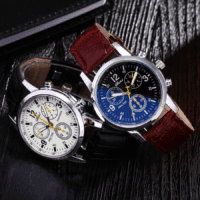 Men's Belt Watch - Sports Quartz Watch with Leather Strap Men's Belt Watch - Sports Quartz Watch with Leather Strap