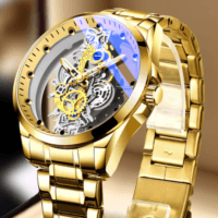 Men's Skeleton Automatic Quartz Watch Men's Skeleton Automatic Quartz Watch