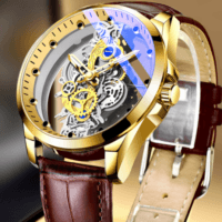 Men's Skeleton Automatic Quartz Watch.,,, Men's Skeleton Automatic Quartz Watch.,,,
