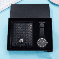 Men's Watch and Wallets Gift Set – Quartz Movement Timepiece with Leather Wallet For Men Men's Watch and Wallets Gift Set – Quartz Movement Timepiece with Leather Wallet For Men