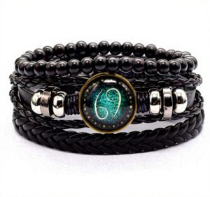 vintage-braided-leather-zodiac-bracelet-for-men-cowhide-cord-bracelet-with-geometric-charm